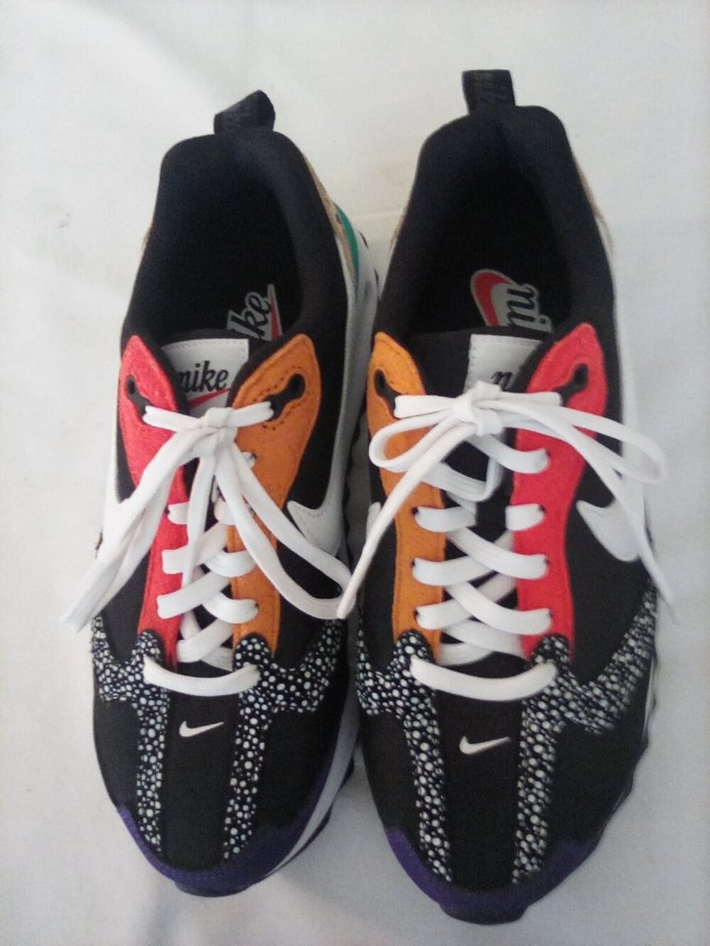 Nike Air Max Dawn Black Safari Animal Print Sneakers Women's 7.5